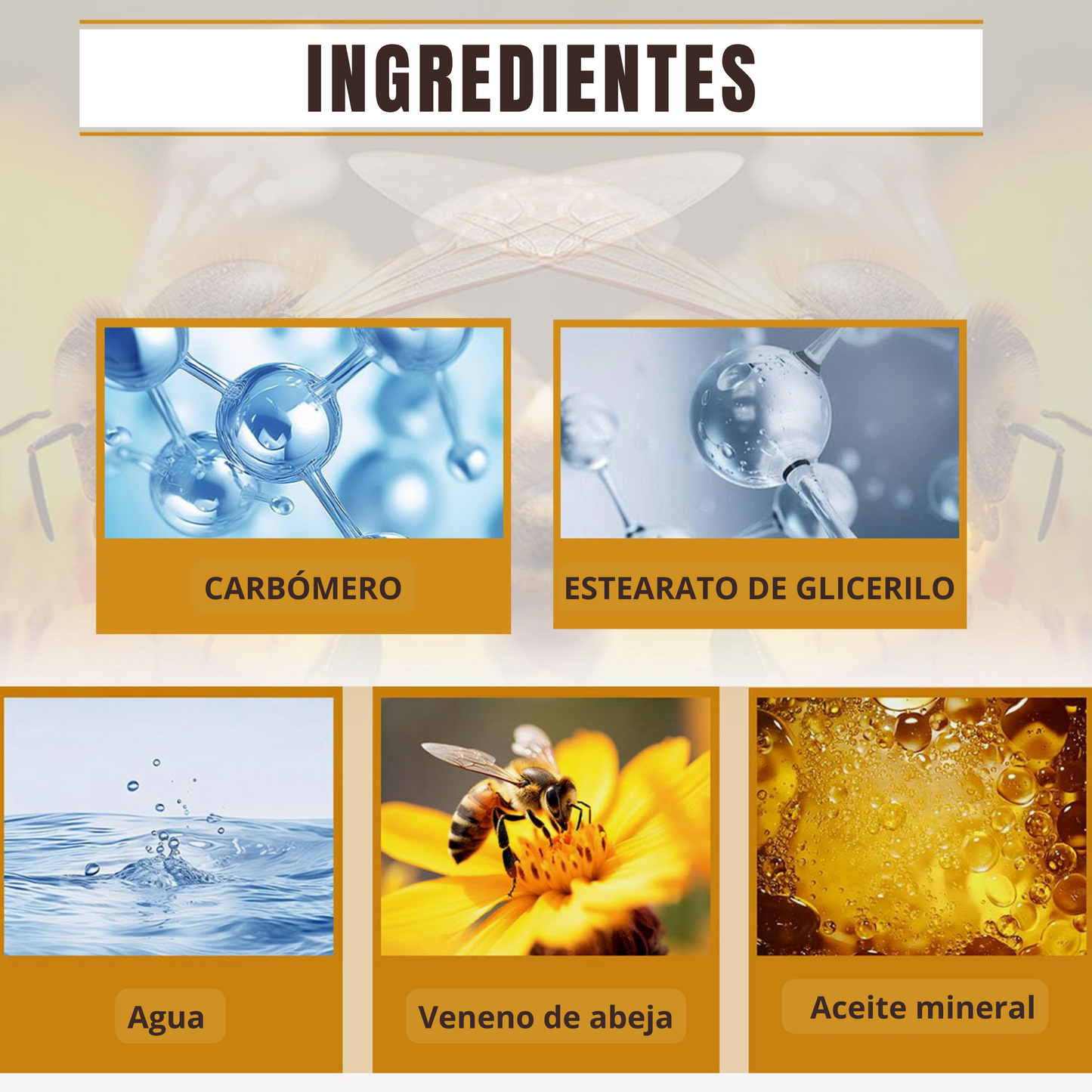 🐝 Crema Anti-Edad con Veneno de Abeja – Efecto Botox Natural sin Agujas