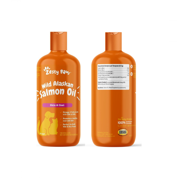 Aceite de salmón salvaje de alaska para perros