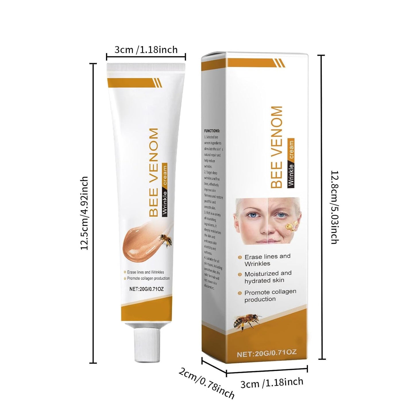 🐝 Crema Anti-Edad con Veneno de Abeja – Efecto Botox Natural sin Agujas