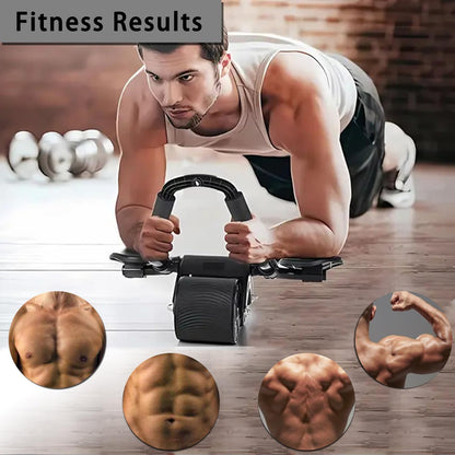 Transforma tu Abdomen en Casa – Rueda Abdominal con Rebote y Soporte