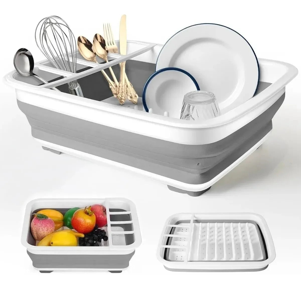 SET DE CUCHILLOS 6PCS + ESCURRIDOR PLEGABLE DE REGALO