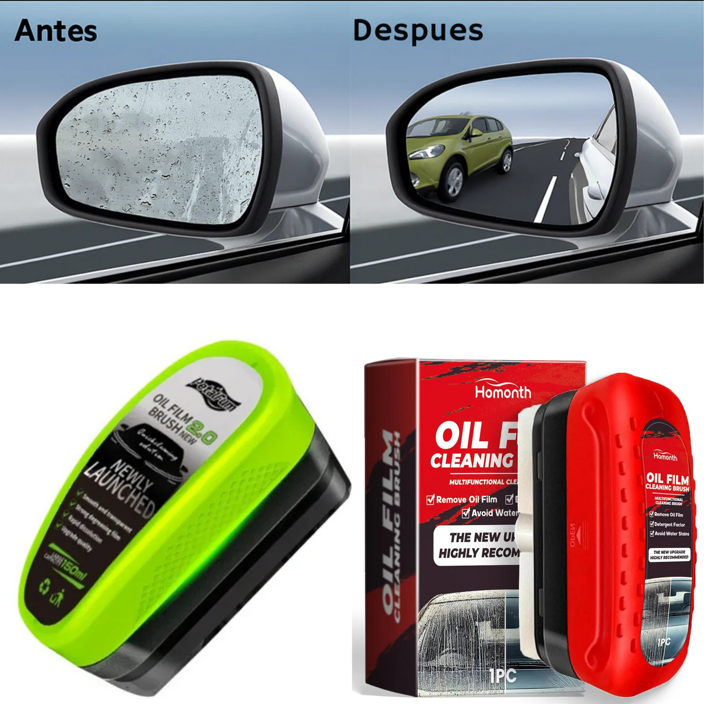 2x1 CEPILLO ANTI-EMPAÑANTE PARA AUTO - SEGURIDAD Y VISIBILIDAD EN EL PRIMER USO