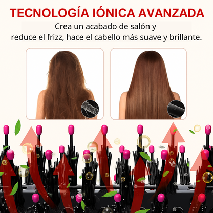 Cepillo Secador 4 en 1 – Alisa, Seca, Da Volumen y Elimina el Frizz en Minutos