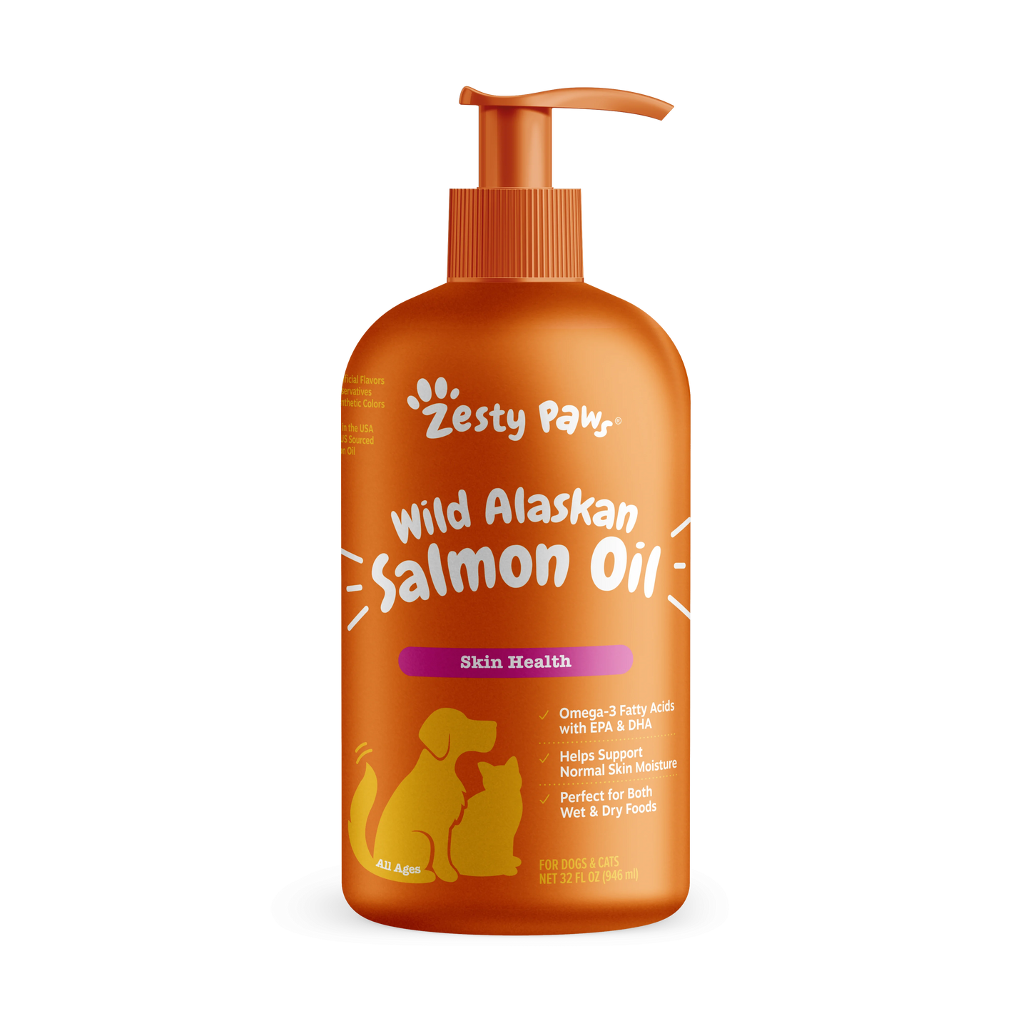 Aceite de salmón salvaje de alaska para perros